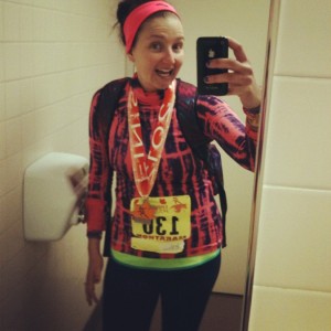 I ran my first marathon this year, 26.2 miles! 